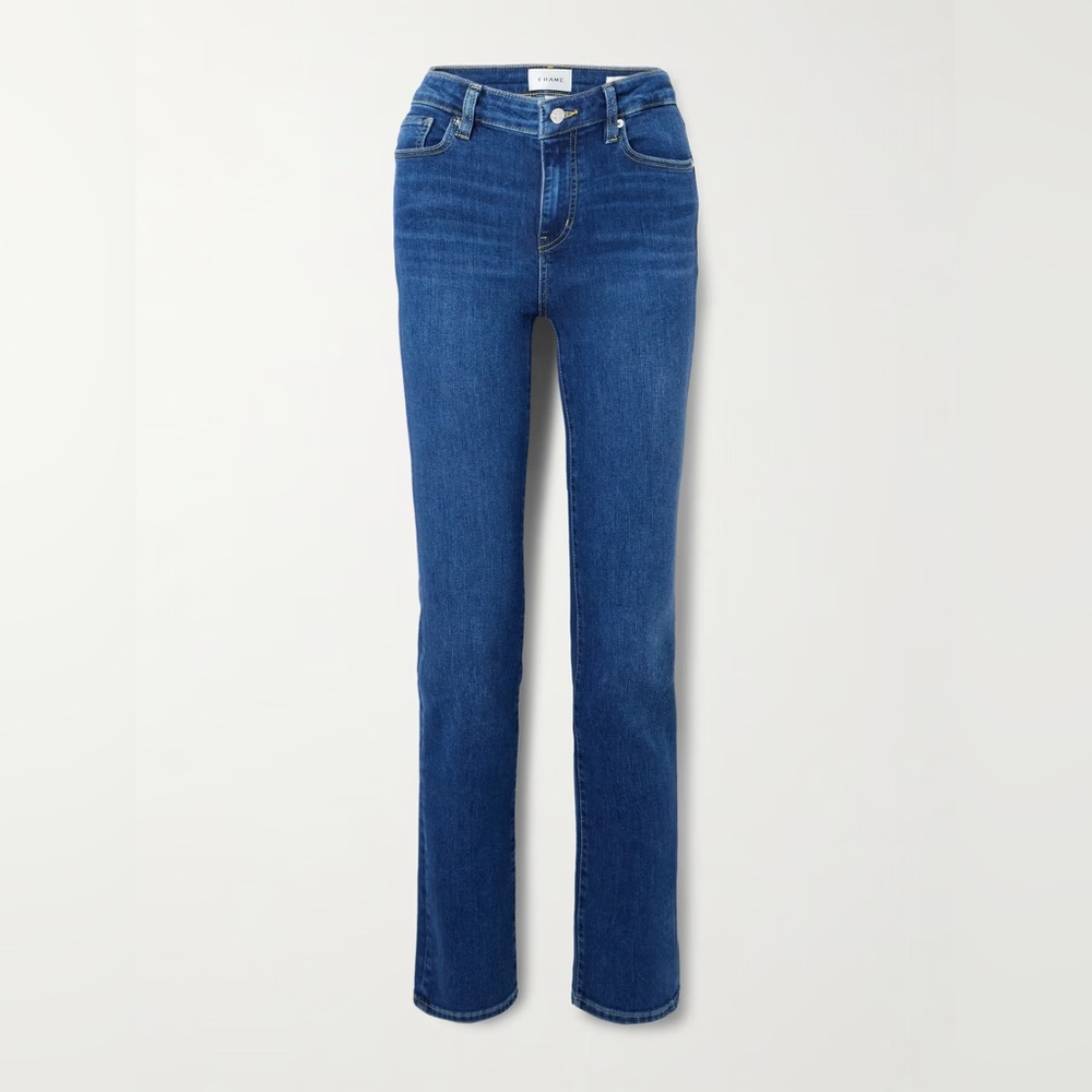 New Frame Denim Straight Leg Blue Jeans